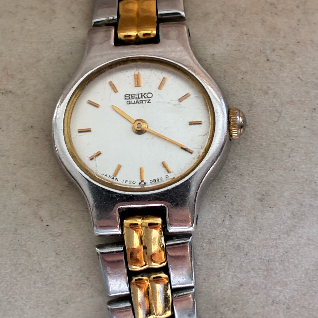 Seiko TwoTone Silver And Gold Ladies Quartz Watch